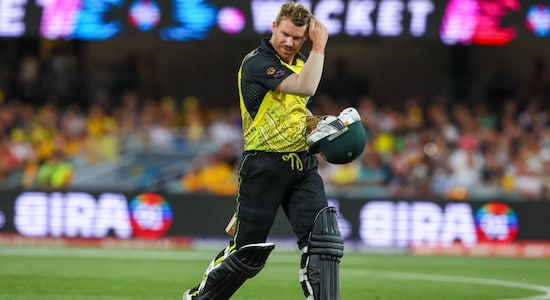 Ireland was off to a good start as out of form David Warner was dismissed cheaply on 3 by Barry McCarthy in just the third over of the Australian innings. Australia were 8/1 at the fall of Warner's wicket. (Image: AP)