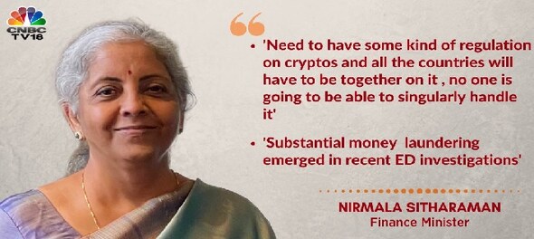 Need to have some kind of regulation on cryptocurrencies: Nirmala Sitharaman