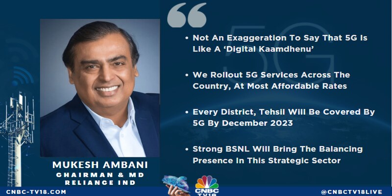 India may have started late but will finish first, says Mukesh Ambani at 5G launch event