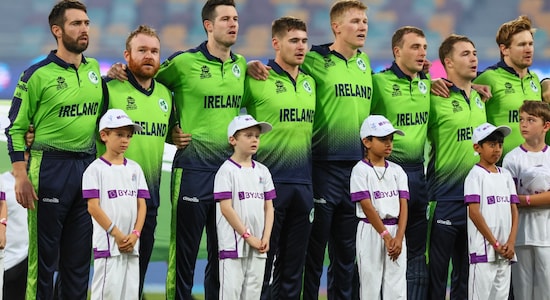 After their respective previos matches were washed out due to rain, Ireland and Australia moved to the Gabba in Brisbane to lock horns in a Group 1 match of the Super 12 stage of the T20 World Cup 2022. Ireland captain Andy Balbrine won the toss and opted to bowl first. (AP)
