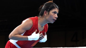 A pairof red boxing gloves autographed by Commonwealth Games gold medalist Nikhat Zareen and International Boxing Association 2022 Women bronze medallist Manisha Moun and Parveen Hooda fetched Rs 50 lakh against its base price of Rs 5 lakh.