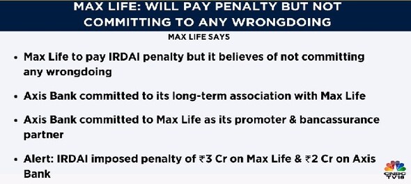 Will pay insurance regulator's penalty but believe we did nothing wrong: Max life
