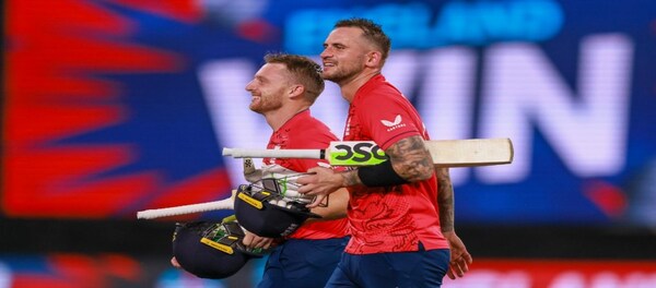 India Vs England Highlights T20 World Cup 2022 Alex Hales Jos Buttler Fifties Help England To 2155