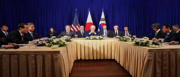 Joe Biden huddles with Japan & South Korea on Pyeongyang threat, China