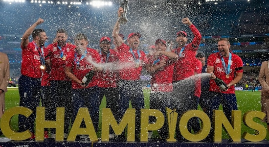 A year later the T20 World Cup carnival reached Australia. Down Under, under the leadership of new captain Jos Buttler, England defeated Pakistan in the final of the 2022 T20 World Cup at the MCG, to win their second T20 World Cup trophy. The win also made England the simultaneous winners of the 50-over World Cup and the T20 World Cup. (Image: AP)