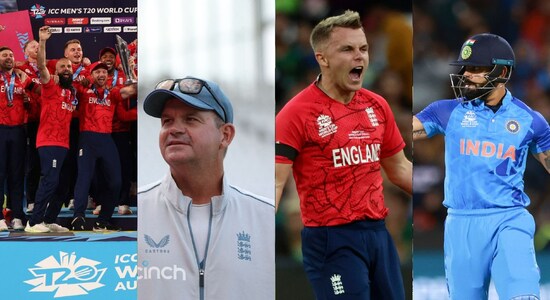 The ICC T20 World Cup 2022 came to a conclusion at the Melbourne Cricket Ground with England edging past Pakistan by 5 wickets to be crowned as the champions of the men's T20 cricket. The T20 World Cup 2022 in Australia became a tournament of many firsts. Check below as many unique records were created in the tournament Down Under for the first time. The ICC T20 World Cup 2022 came to a conclusion at the Melbourne Cricket Ground with England edging past Pakistan by 5 wickets to be crowned as the champions of the men's T20 cricket. The T20 World Cup 2022 in Australia became a tournament of many firsts. Check below as many unique records were created in the tournament Down Under for the first time.