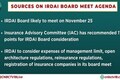 IRDAI board likely to meet on Nov 25 — Here's what may be on agenda