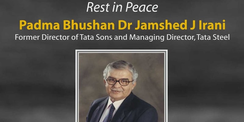 'Steel Man of India' Jamshed Irani passes away at 86