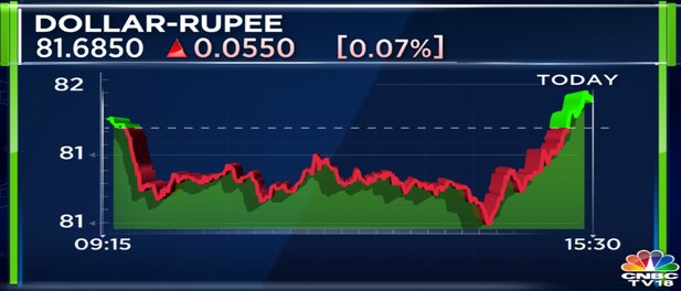 Rupee falls to 81.69 vs dollar amid strength in greenback
