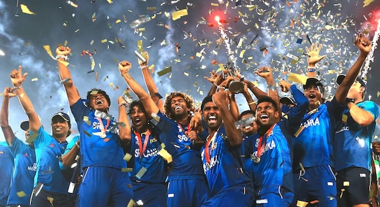 Sri Lanka bounced back from the dissapointement of 2012 as they defeated India in the final of the 2014, World T20 in Bangladesh. The World Cup winning team was jointly led by Lasith Malinga and Dinesh Chandimal. (Image: ICC)