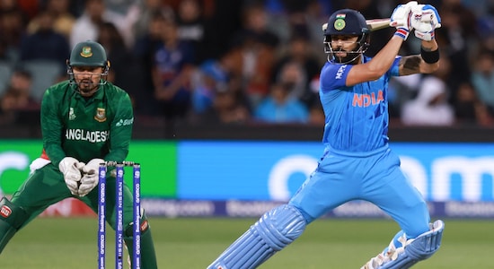 From the other end, Virat Kohli continued his brilliant run of form and slammed his third half-century of the tournament. Kohli remained not-out on 64 in 44 balls. With a cameo from Suryakumar Yadav (30 in 16 balls), India reached 184/6 in 20 overs. 