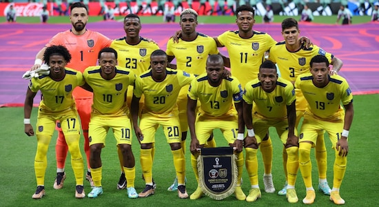Here’s how the Ecuador team lined up - Galindez; A Preciado, Torres, Hincapie, Estupinan; Plata, Mendez, Caicedo, Ibarra; Valencia, Estrada. (Image: Reuters) 