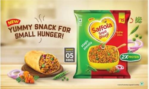 Marico launches soya snack for small hunger — Saffola Soya Bhurji ...