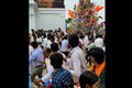 Watch: Temple chariot collapses onto crowd at Karnataka’s Veerabhadreshwara Temple