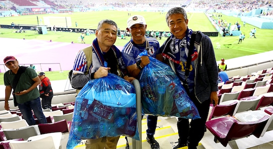 9. Japanese clean and tidy as always | The Japanese players left the locker rooms tidied up with little origami pieces for the organisers and other members of the staff who were in charge at the stadiums. While this happened in the dressing rooms, the stands were being tidied up the Samurai Blue faithful. Japanese fans were spotted at numerous venues cleaning stands after the full-time whistle, and this was not limited to their games only. A small bunch of these fans were spotted picking trash at other games that did not feature Japan. They took the internet by storm after Bahraini content creator Omar Al-Farooq shared a video of these fans in the act after the opening game between Qatar and Ecuador. 