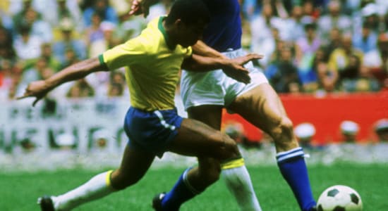 No.8 | Jairzinho | Matches played: 82 | Brazil career span: 1964 - 1982 | Goals scored: 35 (Image: Reuters) No.8 | Jairzinho | Matches played: 82 | Brazil career span: 1964 - 1982 | Goals scored: 35 (Image: Reuters)