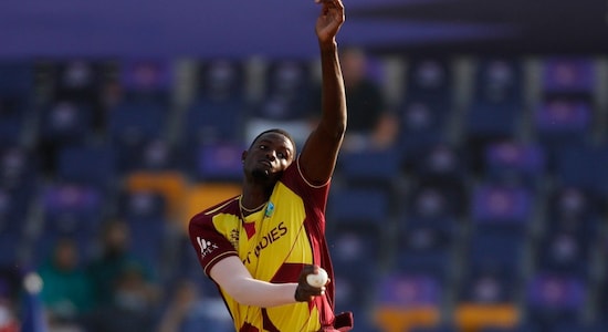 Jason Holder | International team: West Indies | Type of player: All-rounder| IPL Team bought by: Rajasthan Royals| Price: ₹5.75 cr. (Image: Reuters)