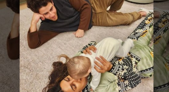 Priyanka Chopra and Nick Jonas with Daughter Mallti