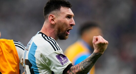 In the 108th minute of the extra-time Messi fired in his second goal of the match and Argentina were back in front. (Image: AP) In the 108th minute of the extra-time Messi fired in his second goal of the match and Argentina were back in front. (Image: AP)