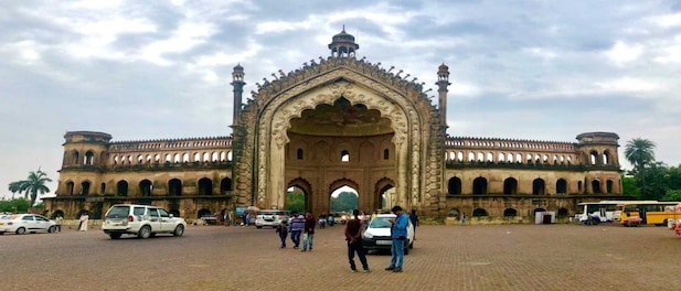 View pictures of Lucknow's iconic Rumi Darwaza as it closes for heavy traffic for restoration