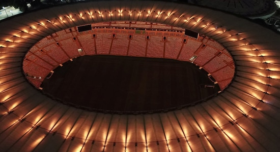 The Maracana stadium is illuminated with a golden light in honour of Brazilian football legend Pele, in Rio de Janeiro, Brazil (Image: Reuters) The Maracana stadium is illuminated with a golden light in honour of Brazilian football legend Pele, in Rio de Janeiro, Brazil (Image: Reuters)