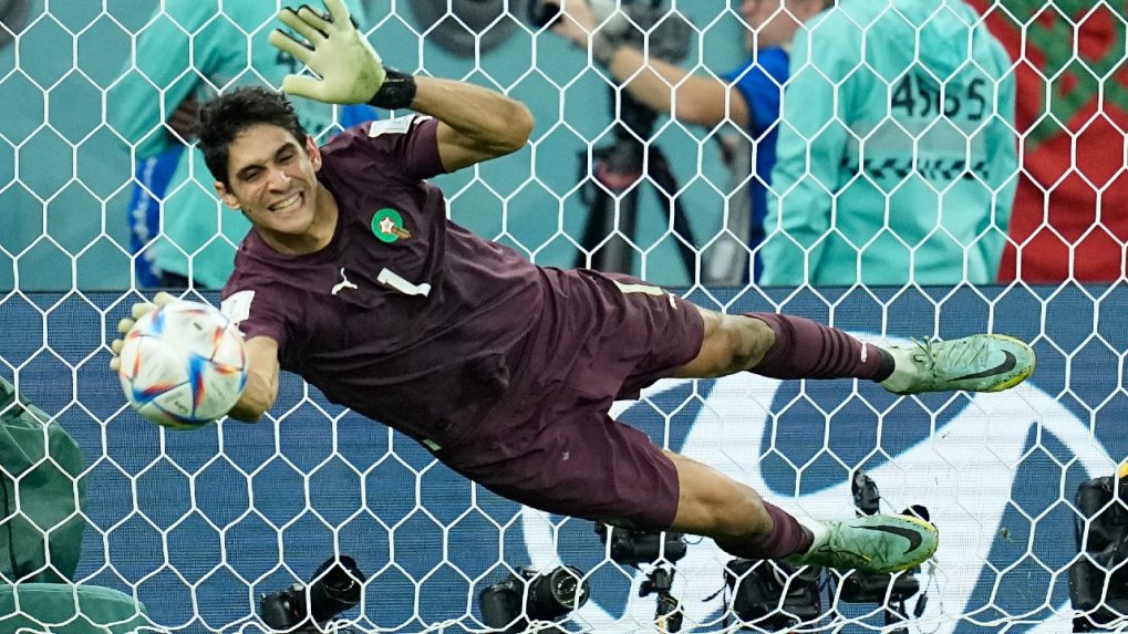 Yassine Bounou — Moroccos goalkeeper and man of the moment in penalty shoot-outs to ouster Spain
