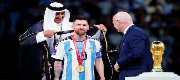 Here's what Lionel Messi was wearing when lifting the FIFA World Cup 2022 trophy for Argentina