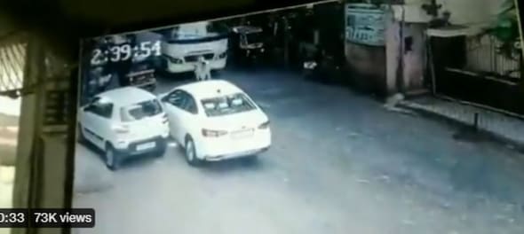 Elderly man in Mumbai escapes from jaws of death after being run over by bus: Watch
