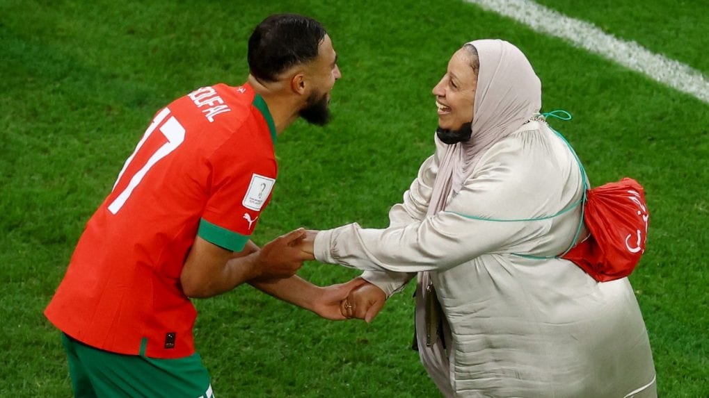 Morocco Players Share The Spotlight With Their Mothers In Record-Breaking Wc Campaign In Qatar
