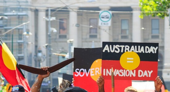 Thousands rally for 'Invasion Day' protests on Australia Day holiday