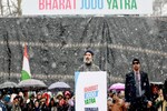 Congress' Bharat Jodo Yatra ends with a snow fight | Capturing top-10 moments