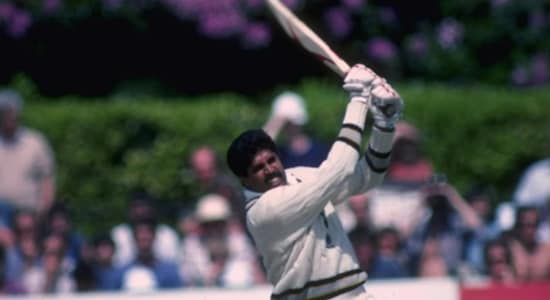 Kapil Dev's iconic innings of 175 not-out that he scored against Zimbabwe in the 1983 World Cup, is the highest score by a batsman from no.6 position in the history of ODI cricket. (Image: PA photos)