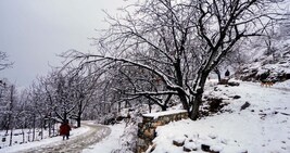 J&K: Heavy snowfall disrupts flight services in Srinagar, Kargil records minus 6.8 degrees minimum temperature