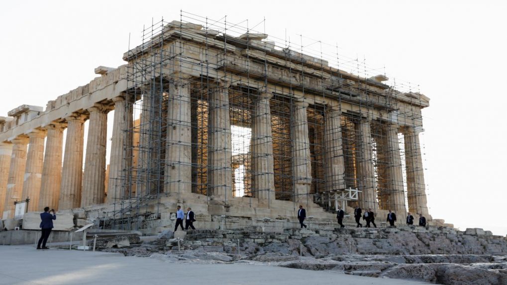 acropolis of athens inside
