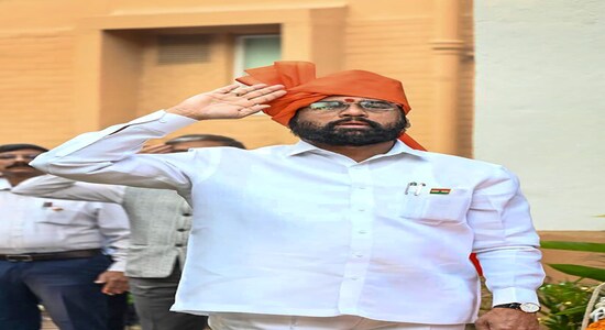 In Maharashtra, Chief Minister Eknath Shinde hoisted the national flag during the 74th Republic Day celebrations, at his official residence in Mumbai on January 26. In Maharashtra, Chief Minister Eknath Shinde hoisted the national flag during the 74th Republic Day celebrations, at his official residence in Mumbai on January 26.