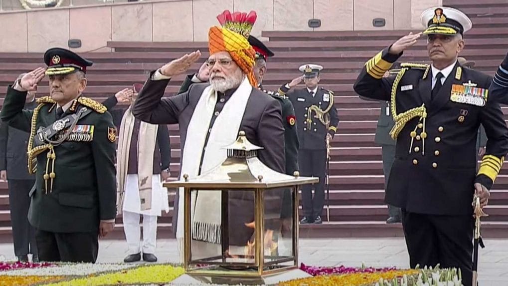 PM Modi addresses NCC rally wearing Sikh cadet turban | Hindustan Times