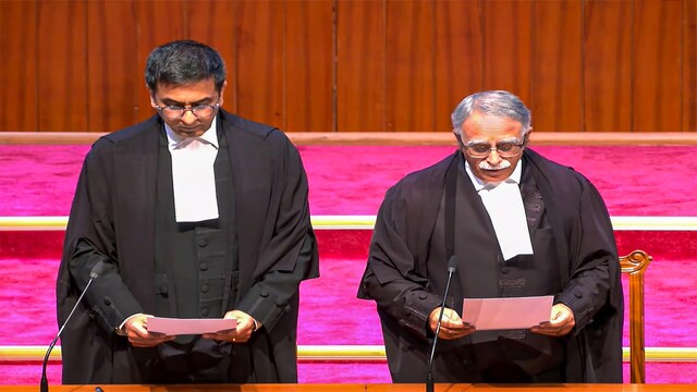 Five Supreme Court Judges sworn in by Chief Justice of India DY ...
