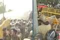 Watch | Water cannons and tear gas used on Haryana employees protesting for restoration of the Old Pension Scheme