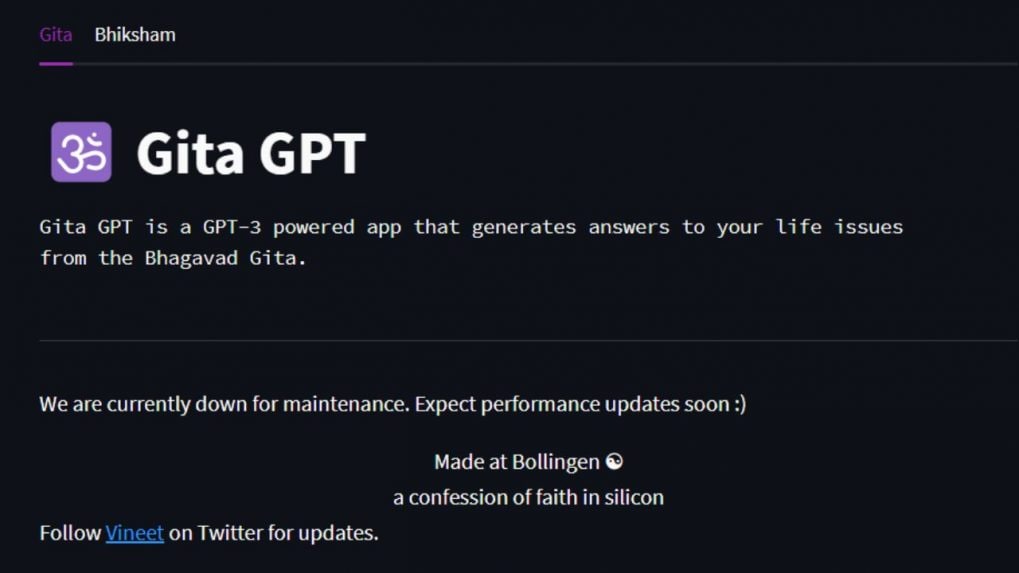 Gita Gpt — Ai That Bridges Gap Between Ancient Wisdom And Modern Technology