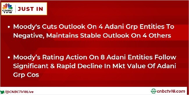 Moody's Cuts Outlook On 4 Adani Group Entities To Negative — Maintains ...