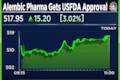Alembic Pharma gets USFDA approval for colon cancer injection - shares recover from 52-week low