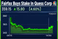 Fairfax Acquires 4.45% stake in Quess Corp via reverse book building, confirms CNBC-TV18 newsbreak