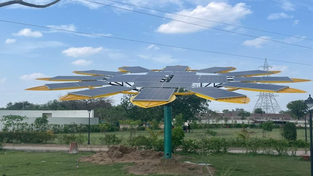 20 solar trees installed in Gandhinagar, Gujarat to generate electricity  worth Rs 1.25 crore a year