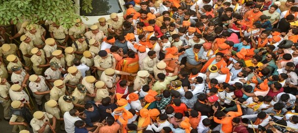 Watch: VHP takes out Hanuman Jayanti 'Shobha Yatra' in Delhi's Jahangirpuri