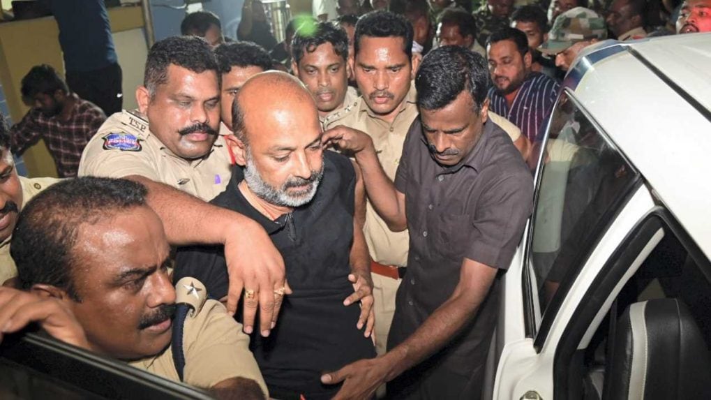 WATCH | Telangana BJP Chief Bandi Sanjay Kumar Arrested, Party Workers ...