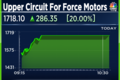 Force Motors shares in a 20% upper circuit after turnaround quarter results in net profit