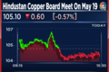 Hindustan Copper board meeting on May 19 to consider fund raising via QIP, NCD issue