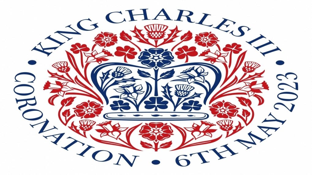 What is King Charles' coronation emblem, created by former Apple designer