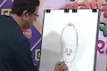 MNS chief Raj Thackeray draws a cartoon of NCP's Ajit Pawar