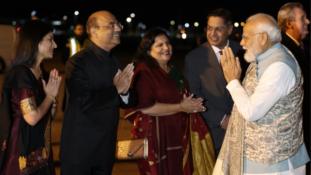 Pm Modi Arrives In Sydney For His Two-Day State Visit, Gets A Rousing Welcome From Diaspora